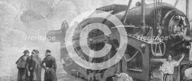 'Firing the 111-Ton Gun...at Woolwich, June 1887', (1901).  Creator: Unknown.