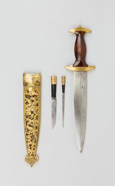 Swiss Dagger with Scabbard, Europe, 1556. Creator: Unknown.