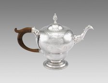 Teapot, 1761/74. Creator: Benjamin Burt.