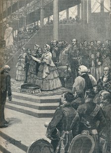 'The Queen Opening The Crystal Palace', 1906. Artist: Unknown.