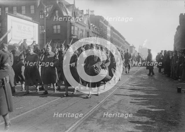 Parade of 308th, 4 Feb 1918. Creator: Bain News Service.