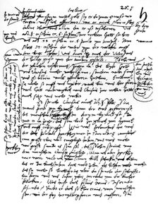 Facsimile of Martin Luther's handwriting, 1903. Artist: Unknown