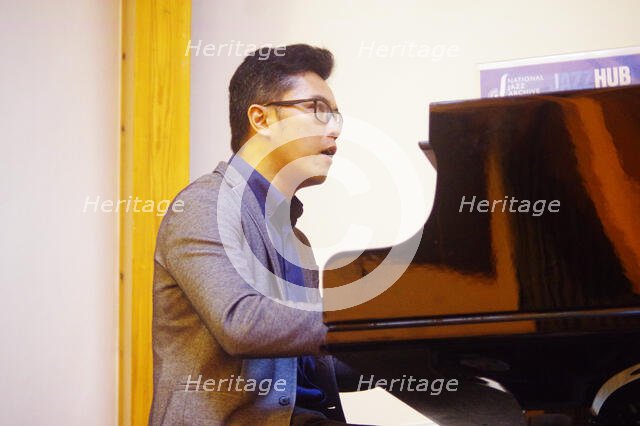 Alex Ho, Gary Crosby Sextet, National Jazz Archive, Loughton, Essex, Oct 2023. Creator: Brian O'Connor.