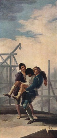 'The injured Mason', 1786-1787 (1939). Artist: Francisco Goya.
