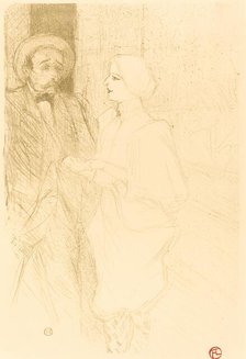 Yahne and Mayer in "L'age difficile" (Yahne et Mayer dans "L'age difficile"), 1895. Creator: Henri de Toulouse-Lautrec.