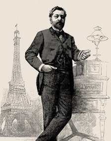 Gustave Eiffel (1832-1923) From Revue illustrée , c. 1889. Creator: Anonymous.