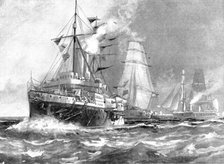 The Trouble in Nicaragua: Admiral Stephenson's Squadron at Corinto, 1895. Creator: Unknown.