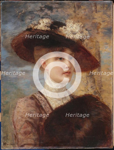 Portrait de Madame de Lorgeril, 1902. Creator: Henri Gervex.