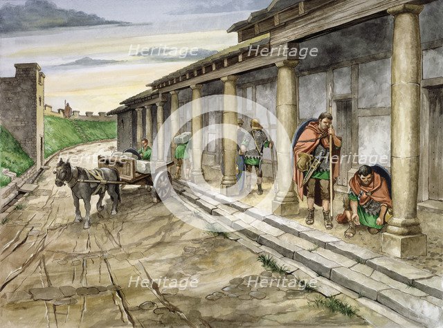 Housesteads Roman Fort, 2nd century, (c1990-2010). Artist: Philip Corke.
