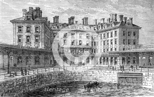 The new hotel and railway terminus at Holyhead, 1880. Creator: Unknown.