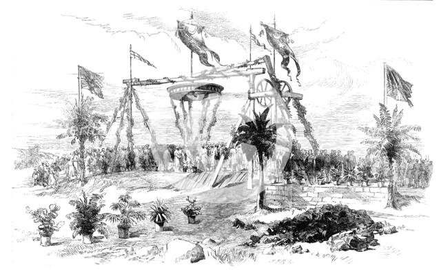 Opening the Mayo Colliery at Gogose, Chandah, India, 1870. Creator: Unknown.