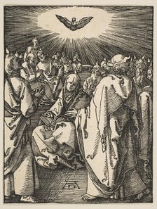 Pentecost, from The Small Passion, ca. 1510. Creator: Albrecht Durer.
