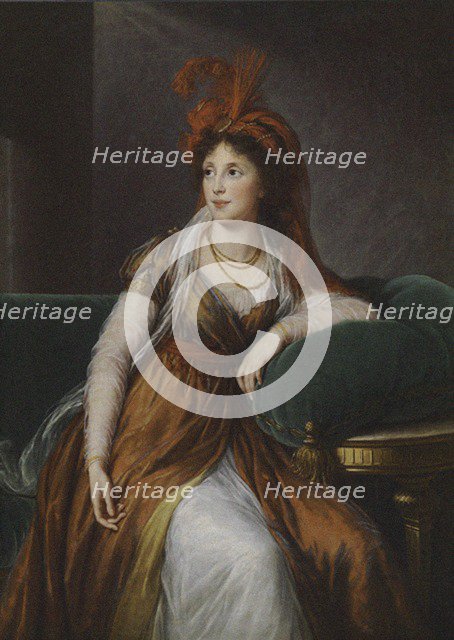 Countess Anna Alexandrovna Golitsyna, nee Princess Bagrationi-Gruzinskaya (1763-1842), 1797. Artist: Vigée-Lebrun, Marie Louise Elisabeth (1755-1842)