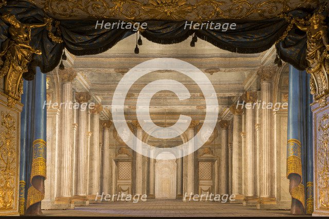 The Temple of Minerva. Set design for the Petit Théâtre de la Reine, Versailles, 1754.