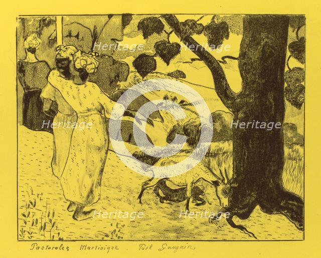 Volpini Suite: Martinique Pastoral (Pastorales Martinique), 1889. Creator: Paul Gauguin (French, 1848-1903).