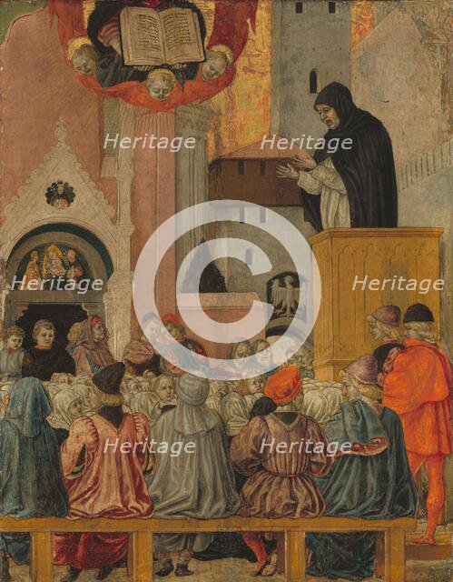 A Dominican Preaching, c. 1470. Creator: Agnolo degli Erri.