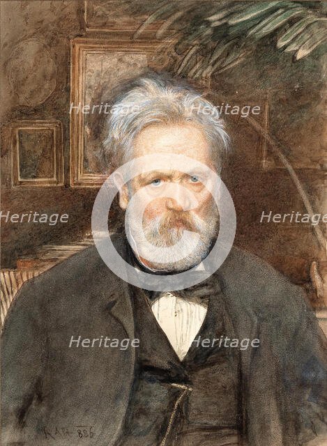 Self-portrait, 1886. Creator: Alt, Rudolf von (1812-1905).