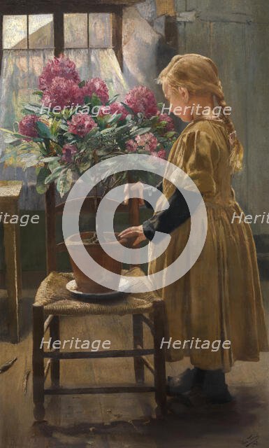 Gabrielle Frederic, the Artist's Daughter, 1907. Creator: Leon Frederic.