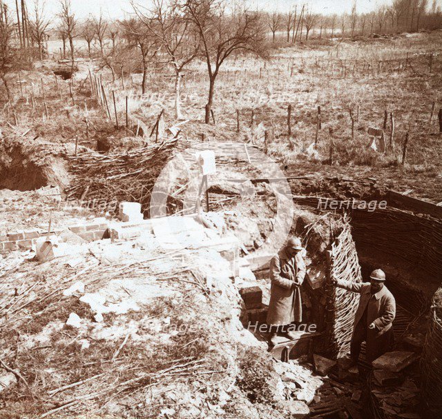 Defences, Craonne, northern France, c1914-c1918. Artist: Unknown.