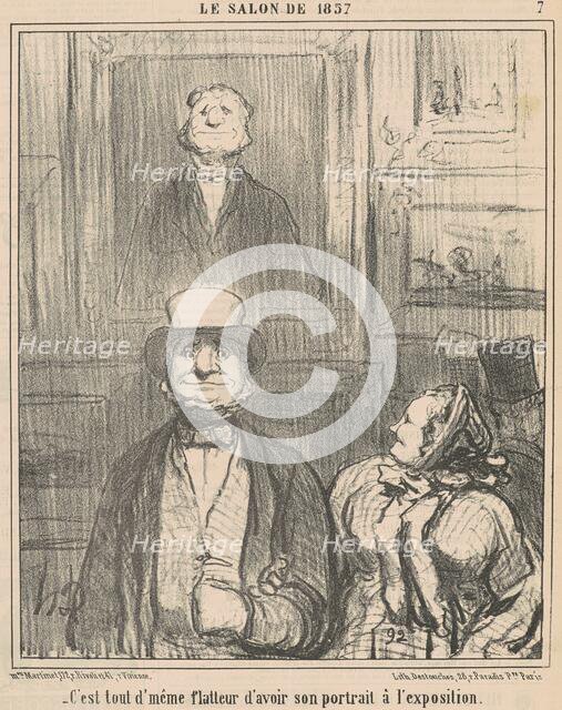 C'est tout d'même flatteur d'avoir ..., 19th century. Creator: Honore Daumier.