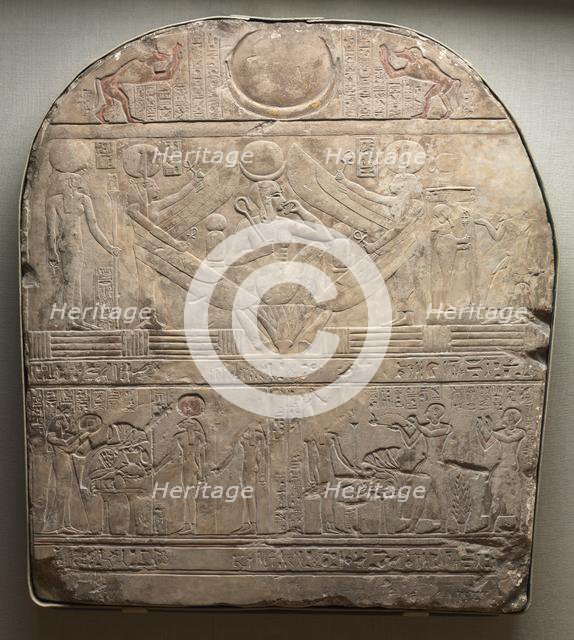 Stele of the High Priest of Ptah, Shedsunefertem, 945-924 BC. Creator: Unknown.