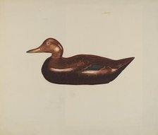 Wooden Duck, 1935/1942. Creator: Unknown.