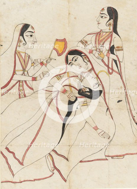 A Swooning Lady, late 19th century. Creator: Unknown.