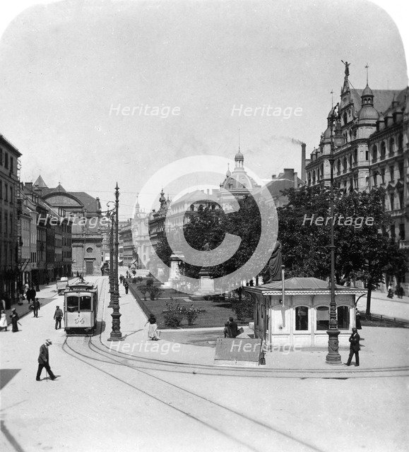 Promenadeplatz in Munich, Germany, c1900s.Artist: Wurthle & Sons