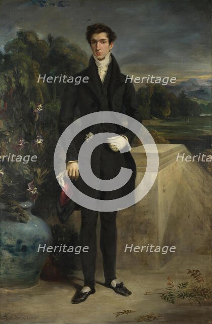 Portrait of Louis-Auguste Schwiter, 1826-1829. Creator: Delacroix, Eugène (1798-1863).