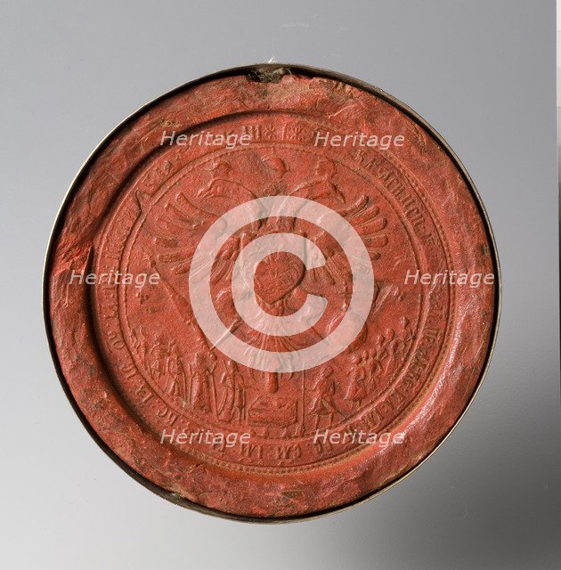 Seal of the Tsars Ivan Alexeyevich and Pyotr Alexeyevich of Russia, End of 17th cen. Artist: Historic Object  