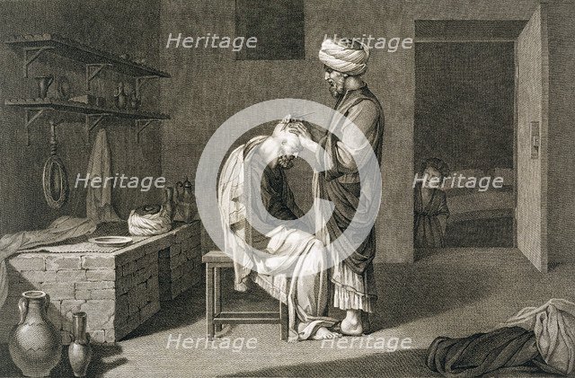 'The Barber', 1822. Artist: Etienne Frederic Lignon