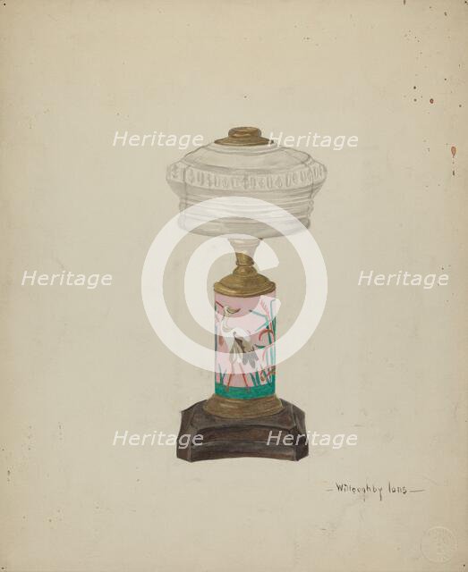 Lamp Base, 1935/1942. Creator: Willoughby Ions.