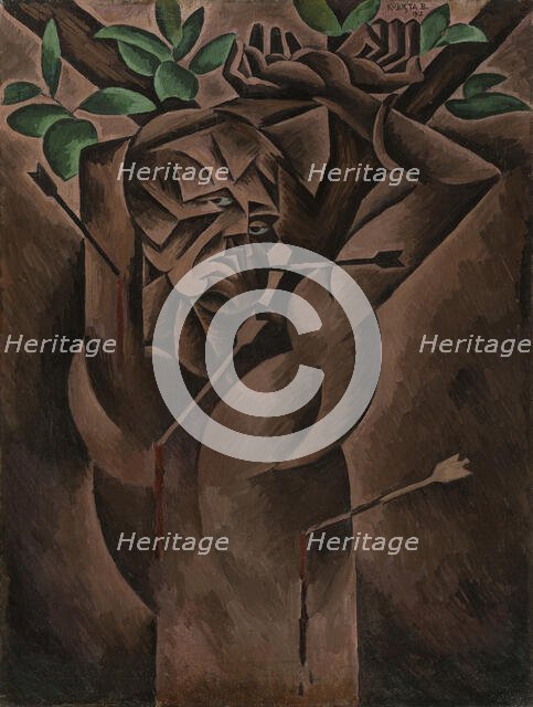 Saint Sebastian, 1912. Creator: Kubista; Bohumil (1884-1918).