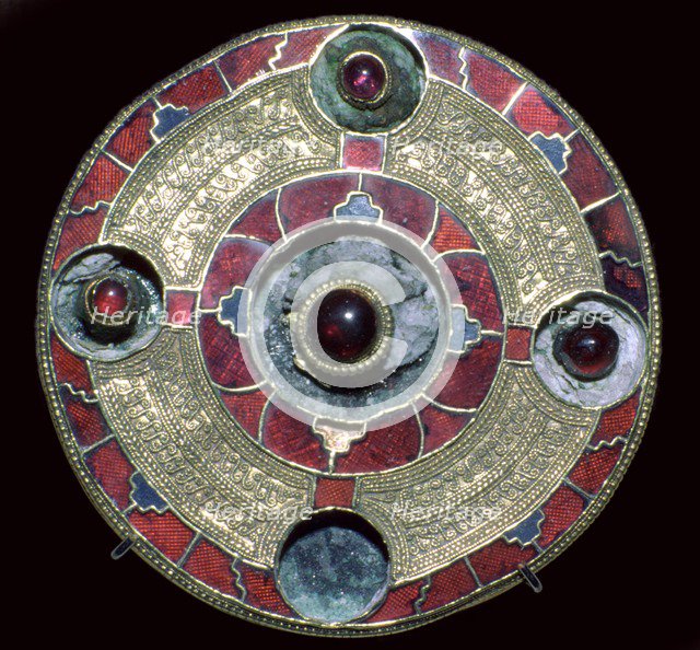 Anglo-Saxon brooch of the 'Kentish' type. Artist: Unknown