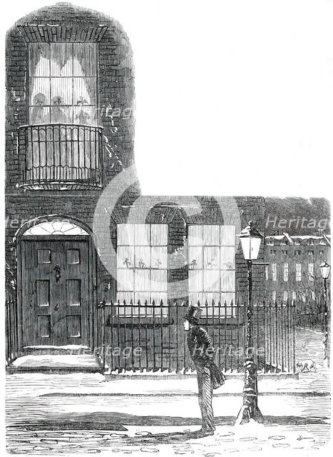 The Young Man Who is Alone, on Christmas Day - drawn by Leech, 1850. Creator: Unknown.