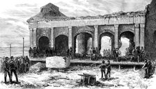 Ruins of the Rocket Store-House after the Explosion, 1883. Creator: Unknown.