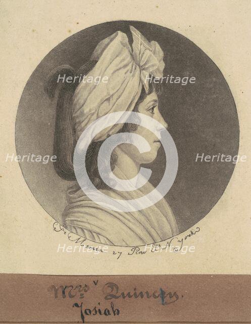 Eliza Susan Morton Quincy, 1797. Creator: Charles Balthazar Julien Févret de Saint-Mémin.