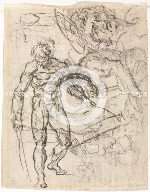 Figure Studies (verso) , c. 1761. Creator: Jean-Honoré Fragonard (French, 1732-1806).