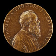 Tommaso Rangone, 1493-1577, Physician of Ravenna [obverse], probably 1558. Creator: Alessandro Vittoria.