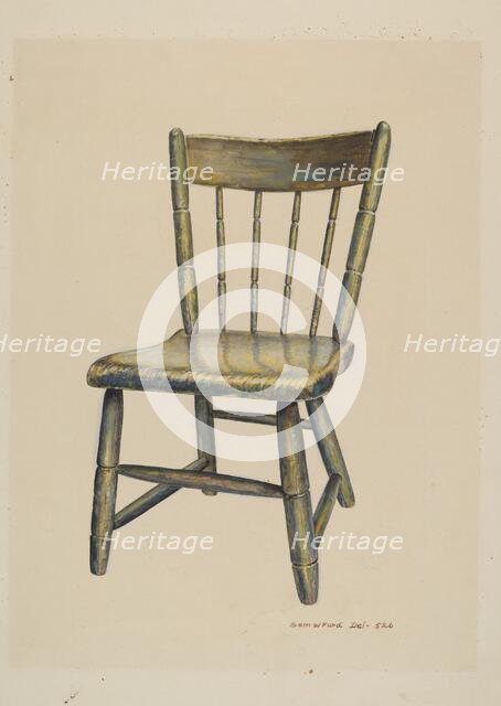 Child's Chair, c. 1937. Creator: Samuel W. Ford.