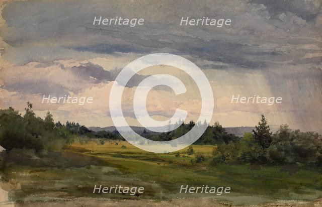 Landscape. Artist: Benois, Albert Nikolayevich (1852-1936)