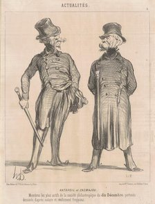 Ratapoil et Casmajou, 19th century. Creator: Honore Daumier.