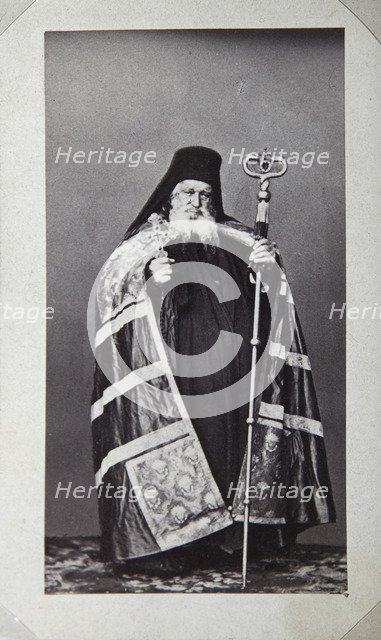 Makarios, Archbishop of the St Panteleimon Monastery on Mount Athos, Greece, 1870s. Artist: Unknown