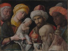 Adoration of the Magi, about 1495-1505. Creator: Andrea Mantegna.