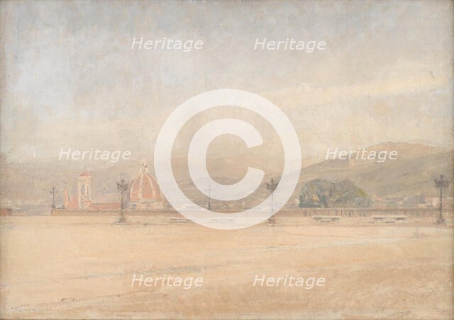 Piazzale Michelangelo near Florence, 1910. Creator: Karl Schou.