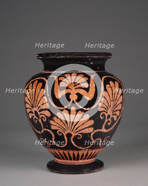 Handleless Stamnos in Attic Six Technique, late 6th century BC. Creator: Unknown.