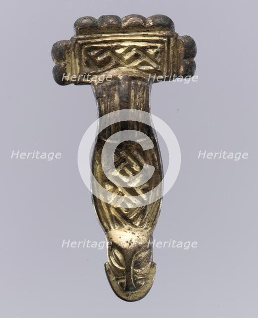 Square-Headed Bow Brooch, Langobardic, first half of 6th century. Creator: Unknown.