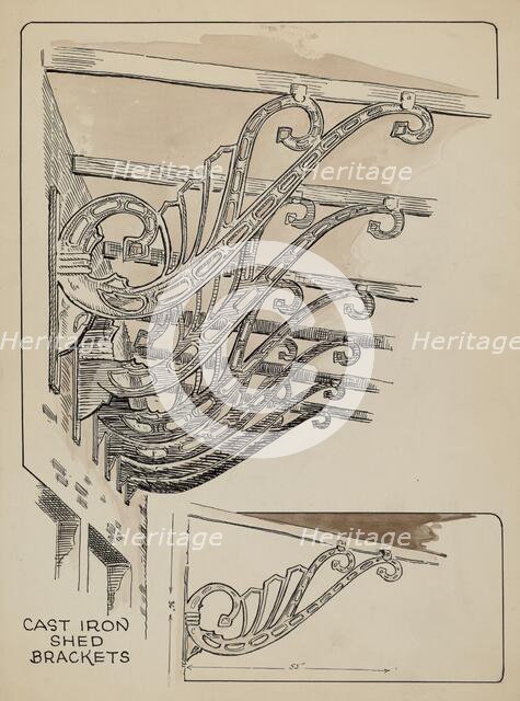 Iron Brackets, 1935/1942. Creator: Al Curry.