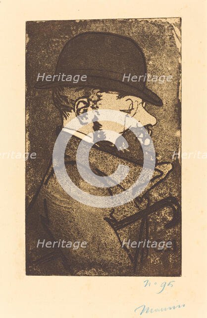 Portrait of Toulouse-Lautrec, 1893. Creator: Maurin, Charles (1856-1914).