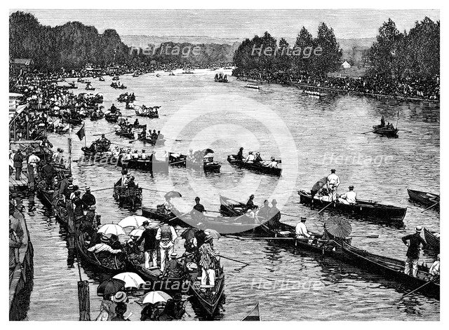 Henley Regatta, Oxfordshire, 1882. Artist: Unknown